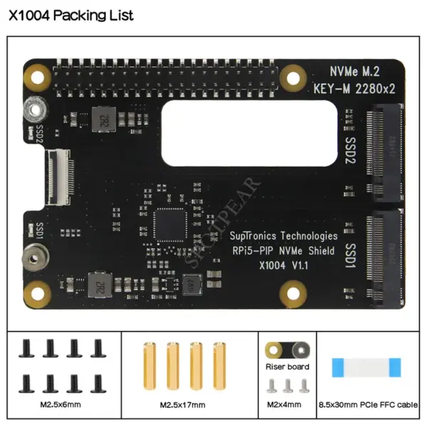 Dual M.2 NVMe SSD Adapter Board for Raspberry Pi 5 - Image 5
