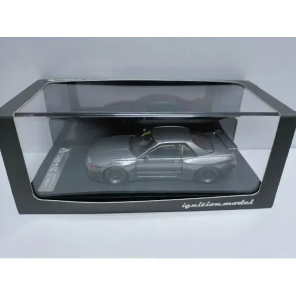 1:43 Scale Pandem GT-R BNR32 Grey Model Car - Image 4
