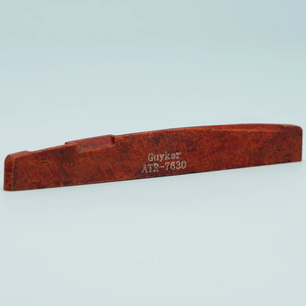 Guyker-Red Acoustic Guitar Bone Bridge Saddle 12 Guyker-Red Acoustic Guitar Bone Bridge Saddle - Image 12