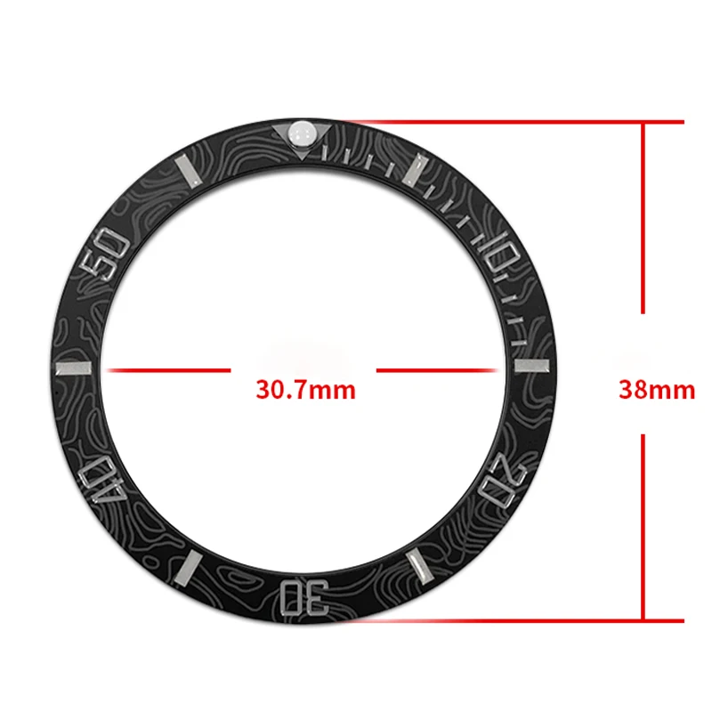 Ceramic Bezel Insert for SKX007 SRPD SKX009 3 Ceramic Bezel Insert for SKX007 SRPD SKX009 - Image 3