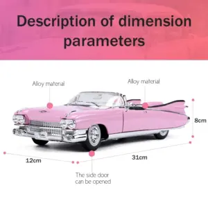 1:18 Pink 1959 Cadillac Eldorado Model 9 S76e95010c50a4a86970e33b4d3430f0dZ
