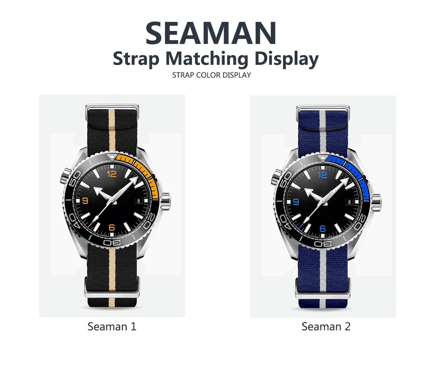 SAMCO Elastic Nylon Watch Band 20mm 22mm 6 SAMCO Elastic Nylon Watch Band 20mm 22mm - Image 6