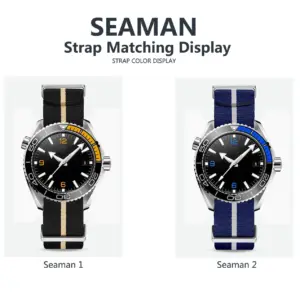 SAMCO Nylon Watch Band 20mm 22mm Military Style 12 S771e463ee6284103ba23d8ff481198349 31