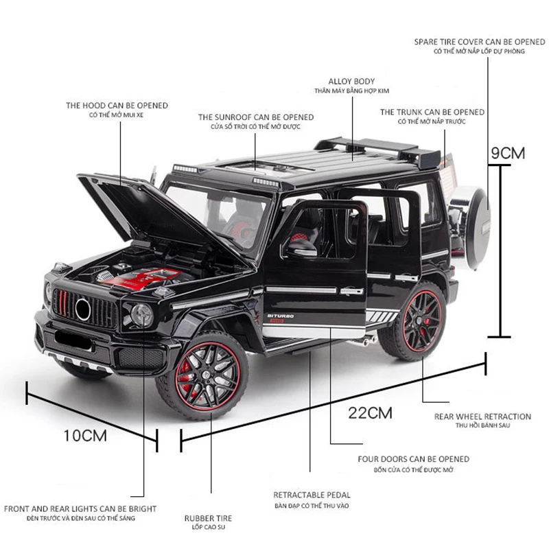 1:24 Scale Diecast Metal Luxury SUV Model 6 1:24 Scale Diecast Metal Luxury SUV Model - Image 6