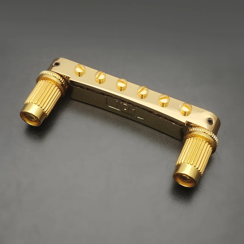 Guitar Tune-O-Matic Roller Saddle Bridge Gold 3 Guitar Tune-O-Matic Roller Saddle Bridge Gold - Image 3