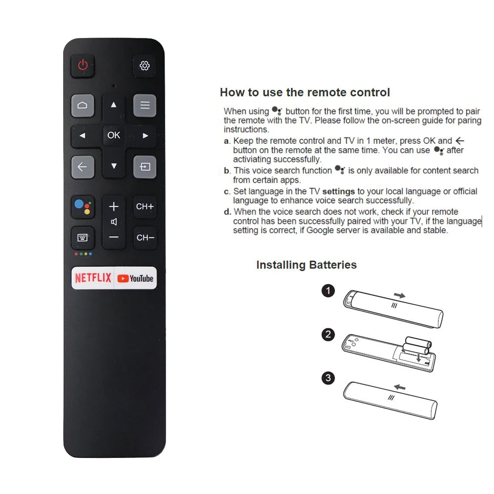 TCL Smart TV Remote Control RC802V FNR1 4 TCL Smart TV Remote Control RC802V FNR1 - Image 4