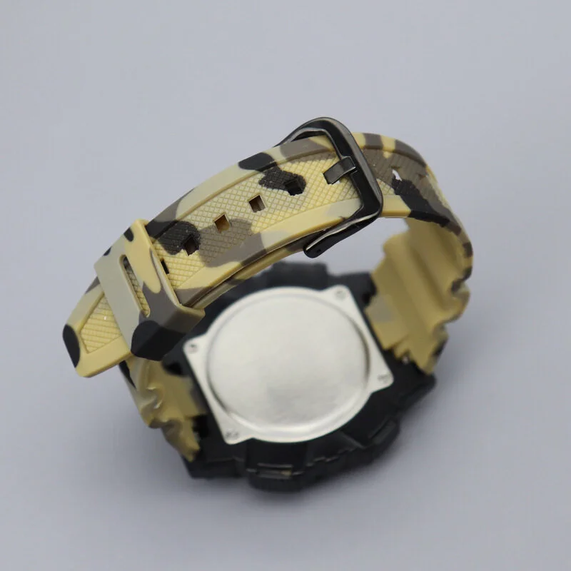 Camouflage Silicone Watchband for Casio Models 6 Camouflage Silicone Watchband for Casio Models - Image 6