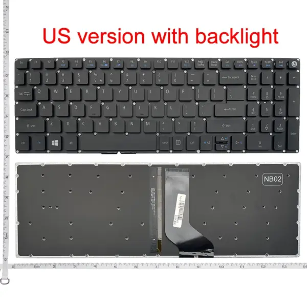 GZEELE US Standard Keyboard for Acer Aspire 5 - Image 5