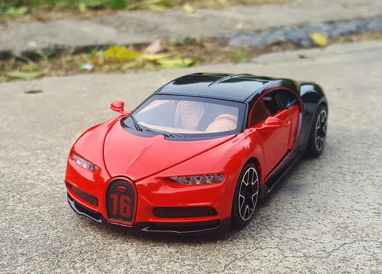 1:32 Diecast Bugatti Chiron Model in Blue 9 1:32 Diecast Bugatti Chiron Model in Blue - Image 9