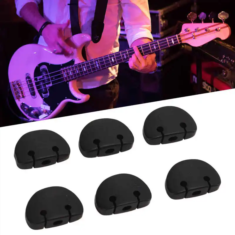 Ebony Guitar Tuning Peg Button Set of 6 3 Ebony Guitar Tuning Peg Button Set of 6 - Image 3