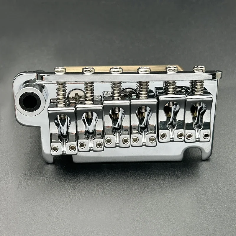 Guitar Tremolo Bridge with Chrome Finish 2 Guitar Tremolo Bridge with Chrome Finish - Image 2