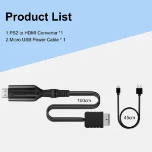 PS2 to HDMI Adapter Cable 1M 480i/480p/576i 11 S79f8385ba42342ef8e3571790b934596Q