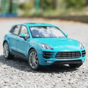 WELLY 1:24 Black Porsche Macan Diecast Model 9 S7ad621b0ca43453b869c656a68b893dcC