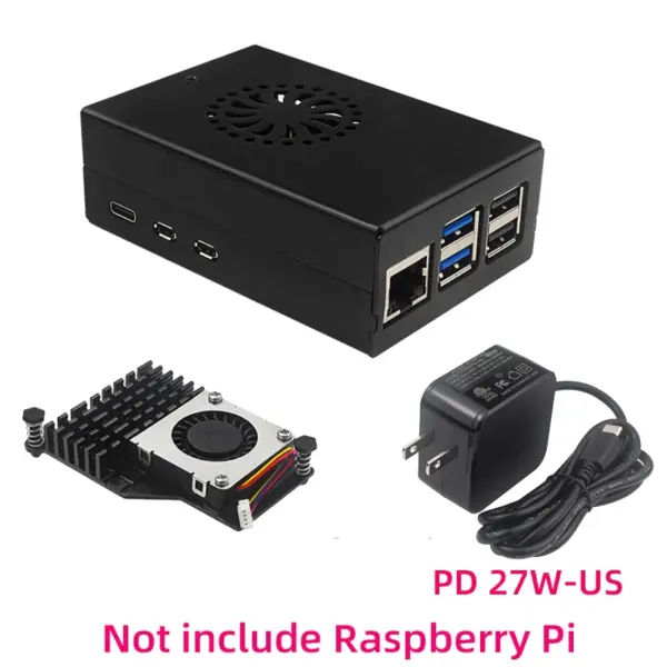 Raspberry Pi 5 Aluminum Case with Cooler - Image 8