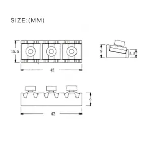 12 Electric Guitar Locking Nuts for Tremolo Bridges 15 S7b14cf8f8b85474aa3157e48977e7405v