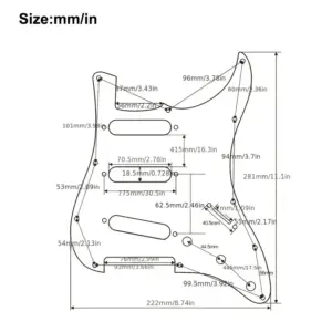 Alnico 5 Prewired ST Pickguard Set 20 S7b48f069a37a4aafa541bd716765436fB