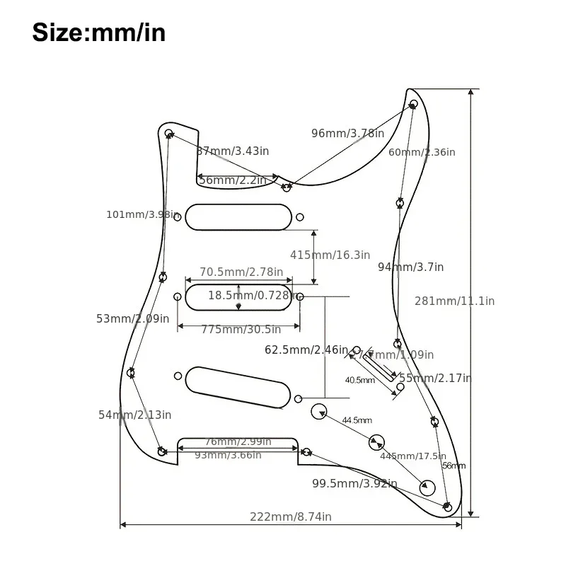Alnico 5 Prewired ST Pickguard Set 2 Alnico 5 Prewired ST Pickguard Set - Image 2