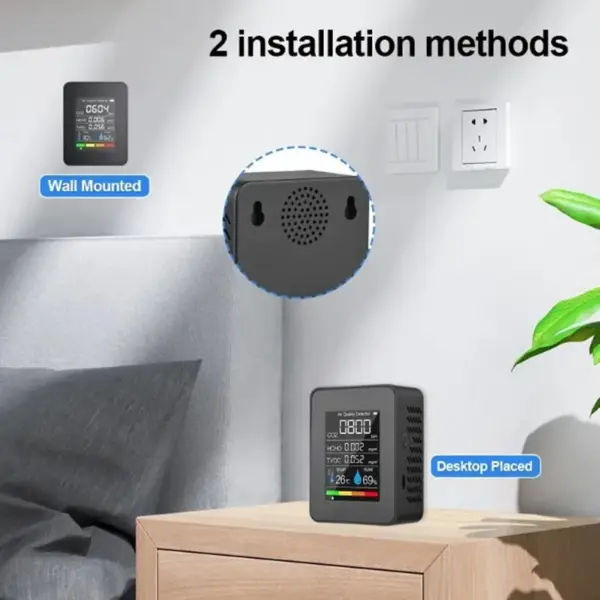 5-in-1 CO2 Meter and Air Quality Monitor - Image 5