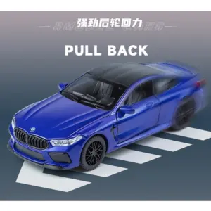 BMW M8 Diecast Model Car 1:32 Scale Black 14 S7b5fcdf0fbdd4071951fb3011fd808c0t