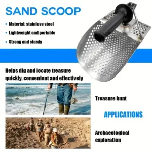 Stainless Steel Sand Scoop for Metal Detecting 12 S7b6e1c67f43c4f51bd27dda570ec58baC