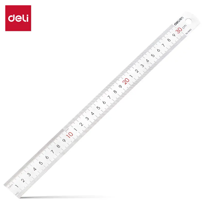 Deli Stainless Steel Ruler Set - 10cm, 20cm, 30cm 9 Deli Stainless Steel Ruler Set - 10cm, 20cm, 30cm - Image 9