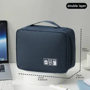 Waterproof Cable Organizer Bag for Travel 17 S7c263624808048038492526629849af5t