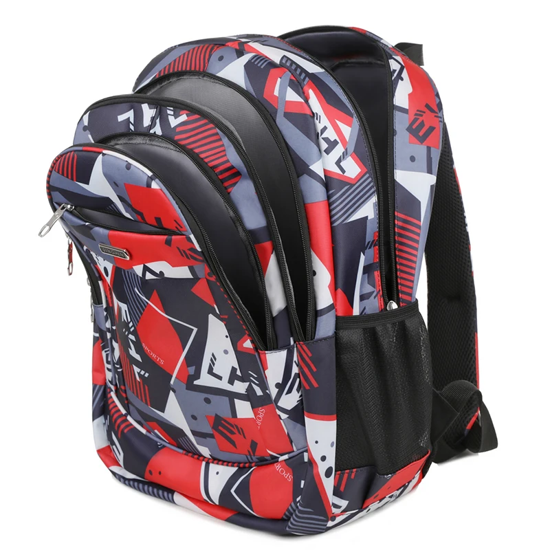 Vibrant 16-Inch Laptop Backpack with Geometric Pattern 5 Vibrant 16-Inch Laptop Backpack with Geometric Pattern - Image 5