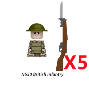 MOC British Infantry Building Block Set