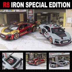 1:24 Audi R8 Racing Car Model with Sound and Lights 10 S7d302e3accf14dfca4d1512138ccba28I