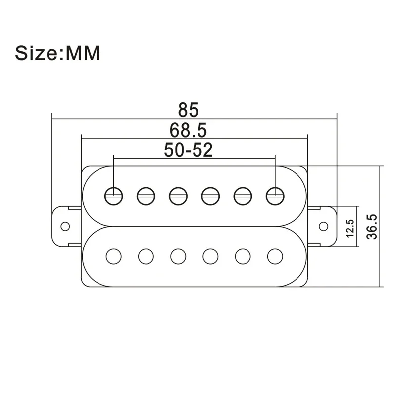 Electric Guitar Double Coil Humbucker Pickup 2 Electric Guitar Double Coil Humbucker Pickup - Image 2