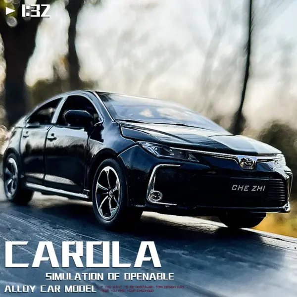 1:32 Scale Red Toyota Corolla Diecast Model - Image 2