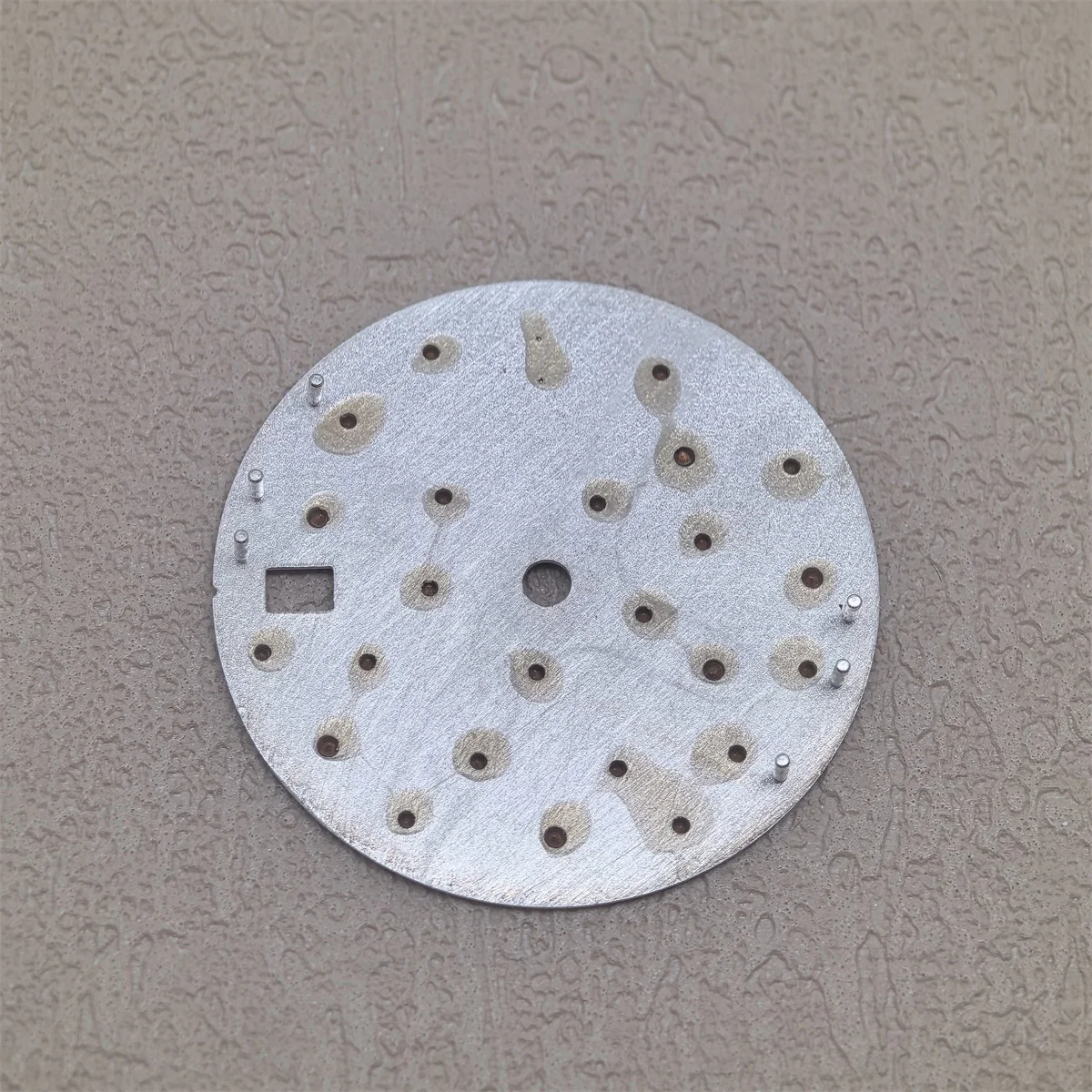 28.5mm Blue Floral Watch Dial with Diamonds 6 28.5mm Blue Floral Watch Dial with Diamonds - Image 6