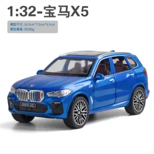 BMW X5 1:32 Diecast Model with Sound Lights 38 S7ed991cd7e1b46748819e848afc0e081R