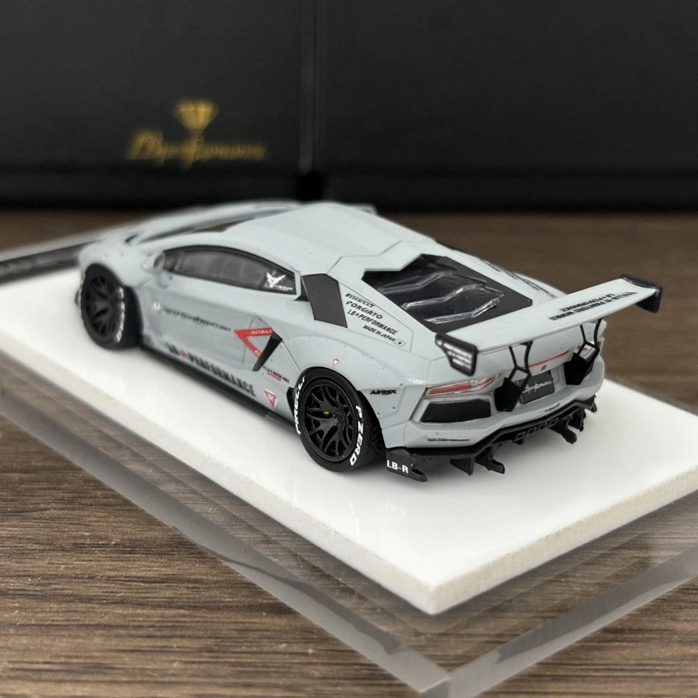 Onemodel 1:64 Light Gray Lamborghini Aventador 3 Onemodel 1:64 Light Gray Lamborghini Aventador - Image 3