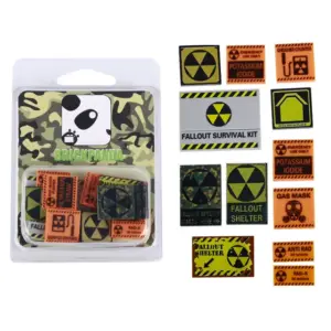 Nuclear Fallout Theme Tile Set for Building Blocks