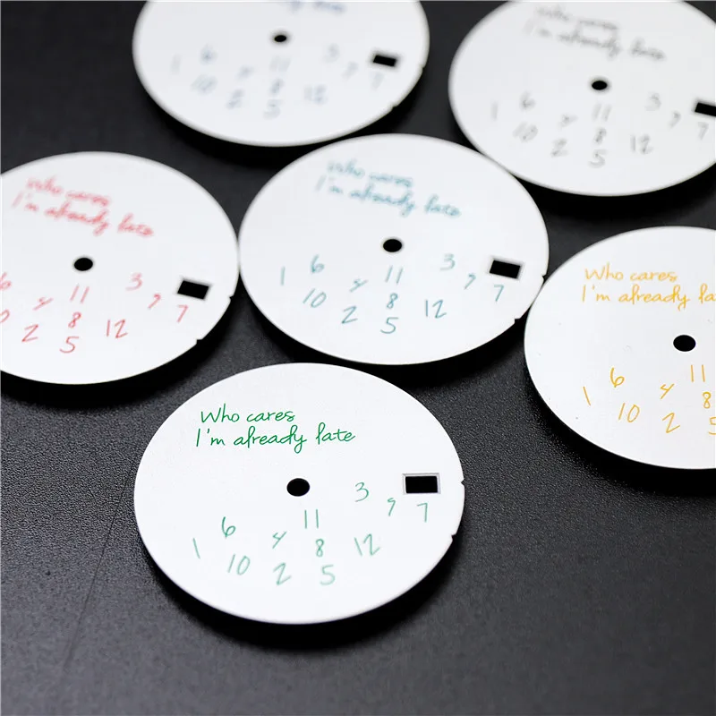 28.5mm Handwritten Watch Dial for SEIK Nh35 Nh36 5 28.5mm Handwritten Watch Dial for SEIK Nh35 Nh36 - Image 5