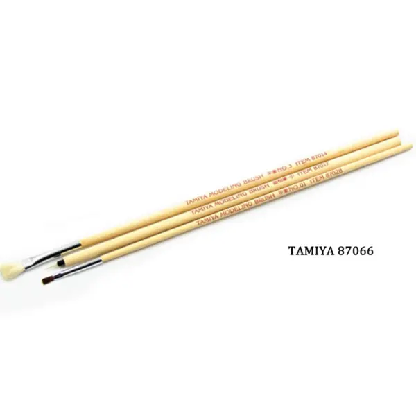 TAMIYA 87066 Modeling Brush Set 3pcs - Image 5