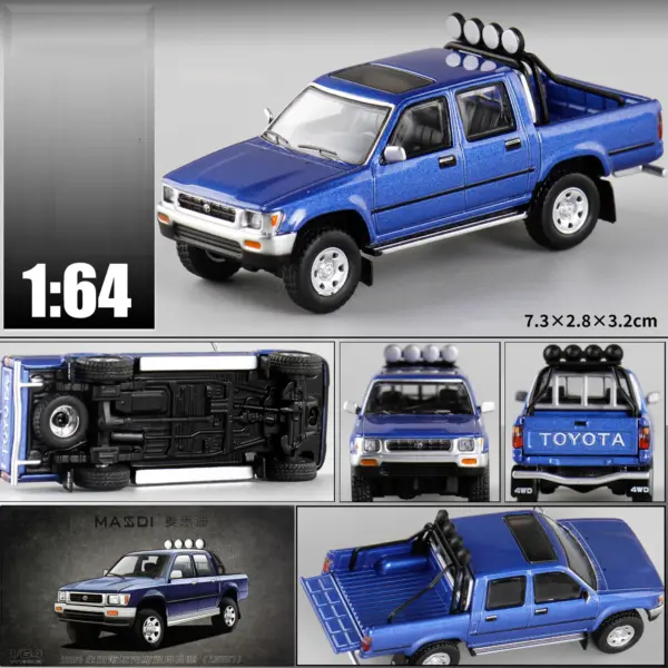Masdi 1:64 Scale HiLux Pickup Model Truck - Image 8