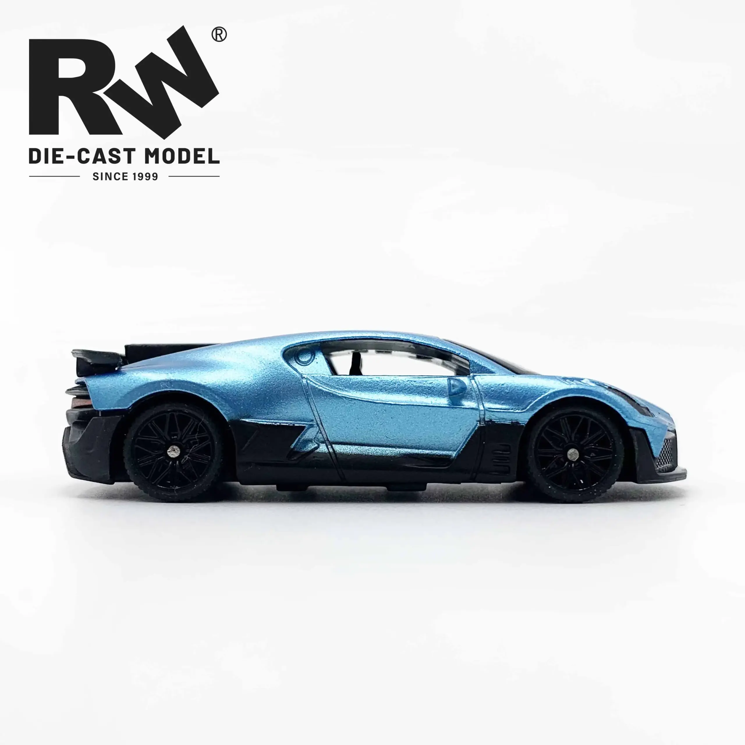 Polished Metallic Silver Toy Car Model 6 Polished Metallic Silver Toy Car Model - Image 6