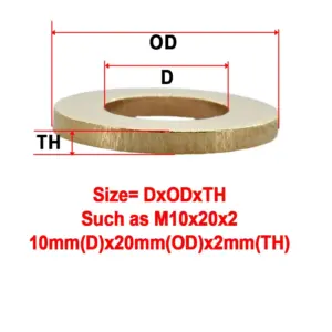Brass Flat Washer Set M2 to M20, 0.4-3mm 14 S827b0d7bd9e54318a324604e9b395bdbr