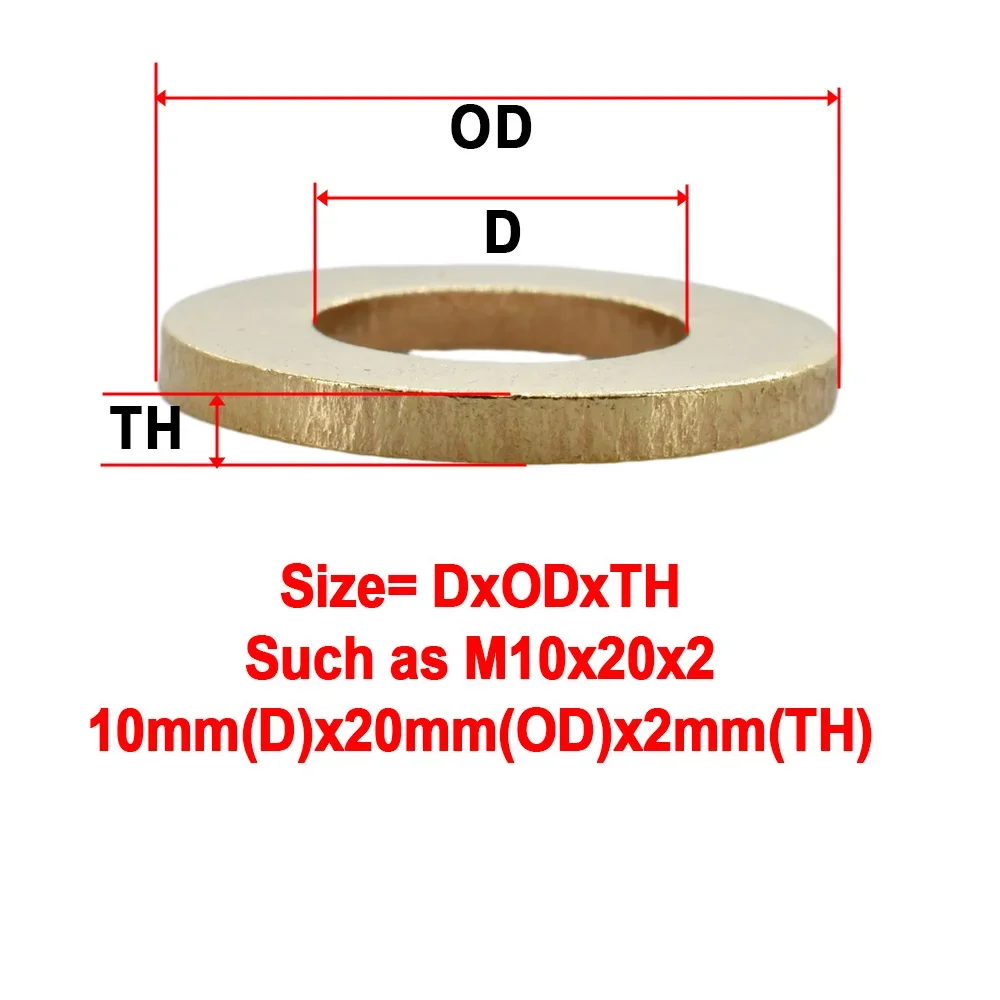 Brass Flat Washer Set M2 to M20, 0.4-3mm 2 Brass Flat Washer Set M2 to M20, 0.4-3mm - Image 2