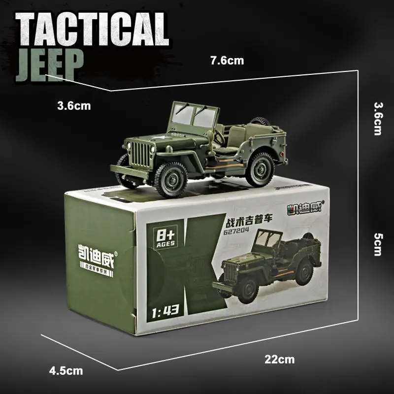 1/43 Scale Jeep Willys Military Model Car 5 1/43 Scale Jeep Willys Military Model Car - Image 5