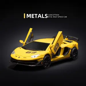 1:32 LP770 Diecast Lamborghini Aventador SVJ Car 32 S82935533d924416f9f4eed81690d9ad18 1