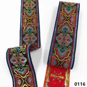 Vibrant 5cm Jacquard Ribbons - 7 Meters 89 S82ae7fa477e4496290e74bc2b3623039g
