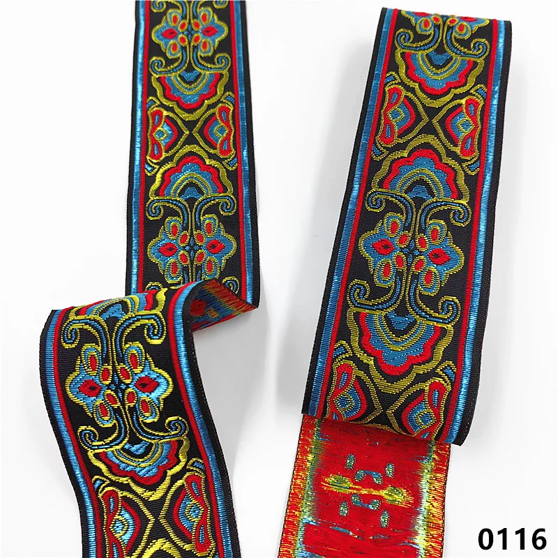 Vibrant 5cm Jacquard Ribbons - 7 Meters 32 Vibrant 5cm Jacquard Ribbons - 7 Meters - Image 32