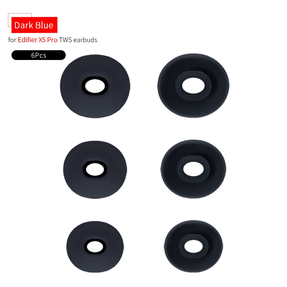 Edifier X5 Pro Ear Tips - 6 Silicone Set 11 Edifier X5 Pro Ear Tips - 6 Silicone Set - Image 11