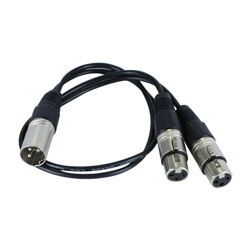 3-Pin XLR Male to 2-Female Splitter Cable 3 3-Pin XLR Male to 2-Female Splitter Cable - Image 3