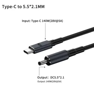 65/140W USB-C PD Charger Cable for Laptops 24 S8390bf9a22254494a19a5e31112f20d8F