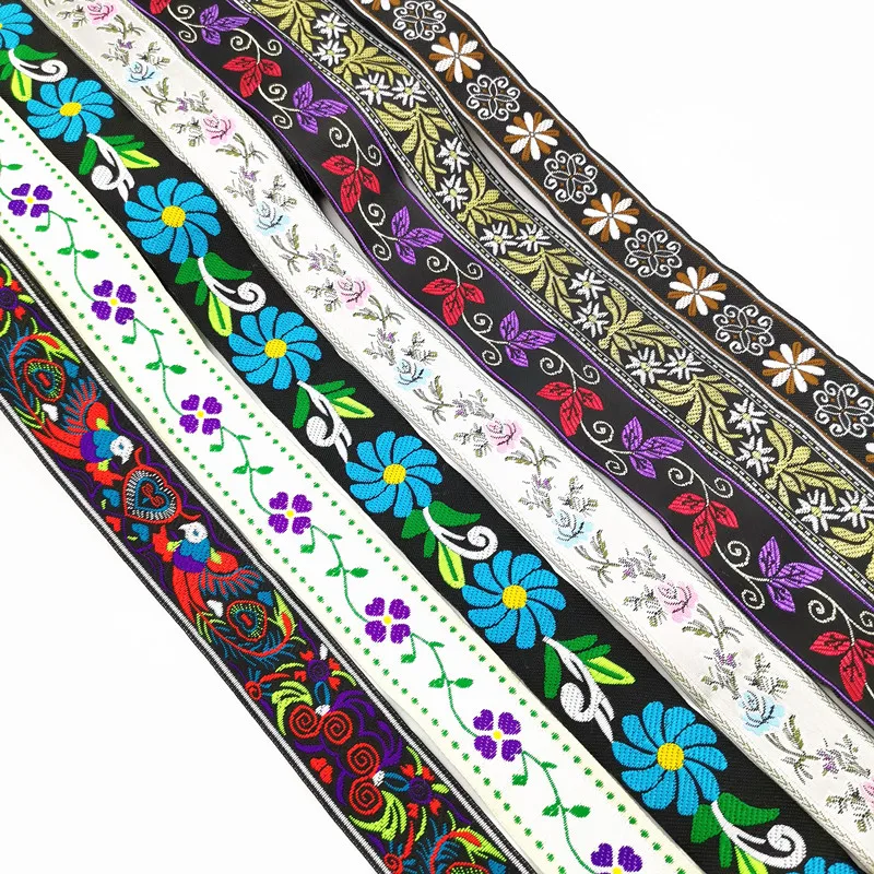 Vintage Ethnic Embroidery Ribbon 33mm 7 Meters 2 Vintage Ethnic Embroidery Ribbon 33mm 7 Meters - Image 2