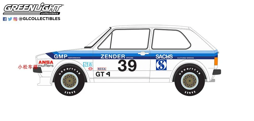 1975 Volkswagen Golf Rabbit Mk1 Diecast Model 4 1975 Volkswagen Golf Rabbit Mk1 Diecast Model - Image 4